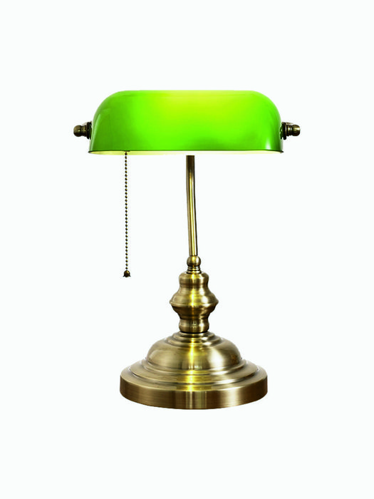 Настольная лампа Rome  зелено-золотого цвета