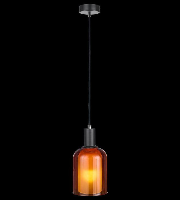 Подвесной светильник Nature с плафонами оранжевого цвета  - лучшие Подвесные светильники в INMYROOM