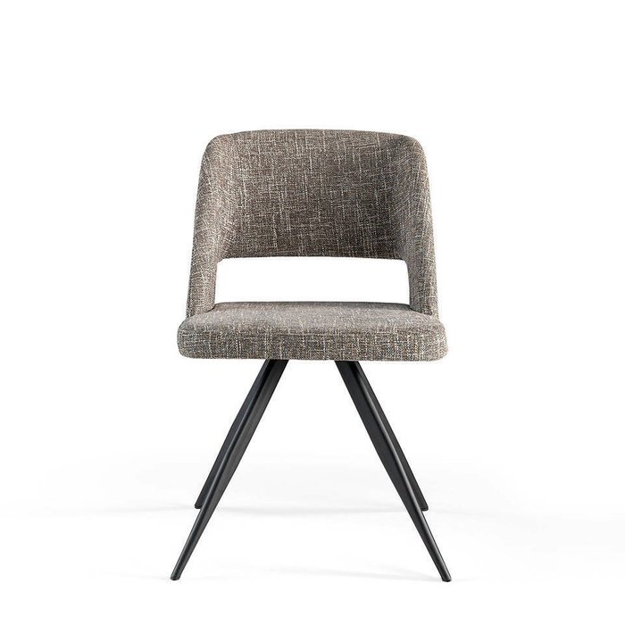 Стул в обивке из ткани серого цвета - купить Обеденные стулья по цене 48990.0