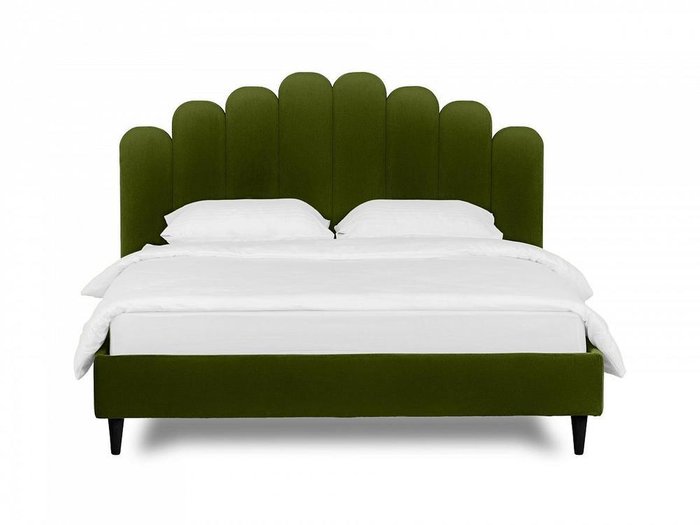 Кровать Queen II Sharlotta L 160х200 зеленого цвета  - купить Кровати для спальни по цене 64090.0