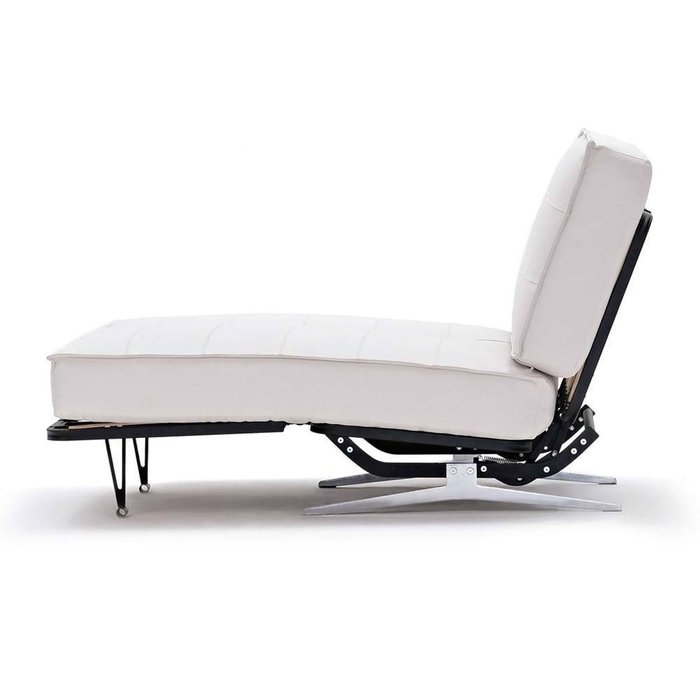 Угловой диван-кровать Арни из натуральной кожи белого цвета - лучшие Угловые диваны в INMYROOM