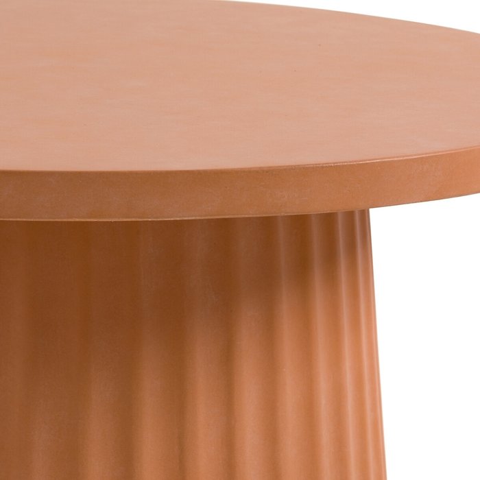 Стол журнальный из цементного волокна Cannelli оранжевого цвета - лучшие Журнальные столики в INMYROOM