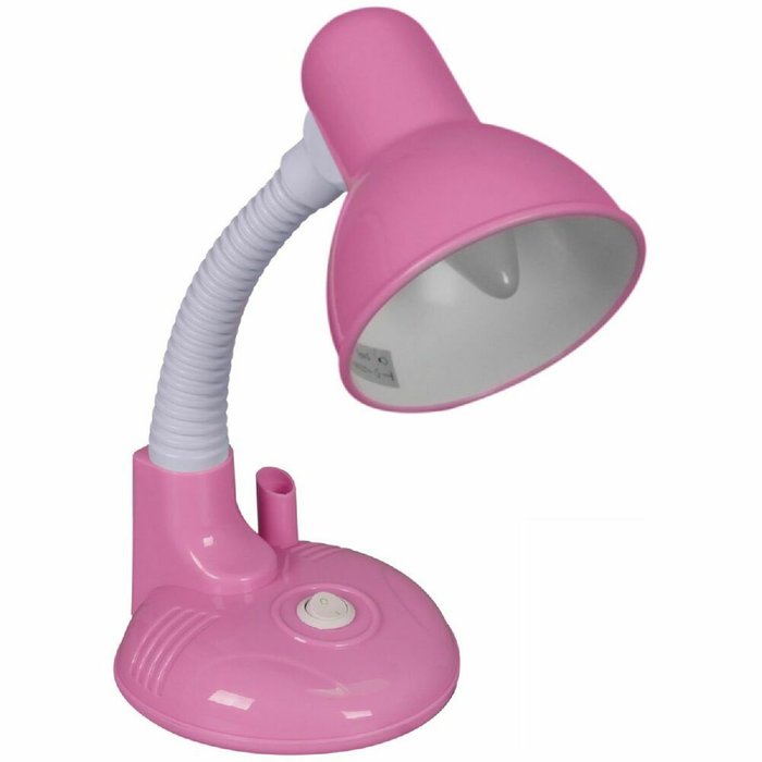 Настольная лампа 02317-0.7-01 PK (пластик, цвет розовый) - купить Рабочие лампы по цене 1010.0