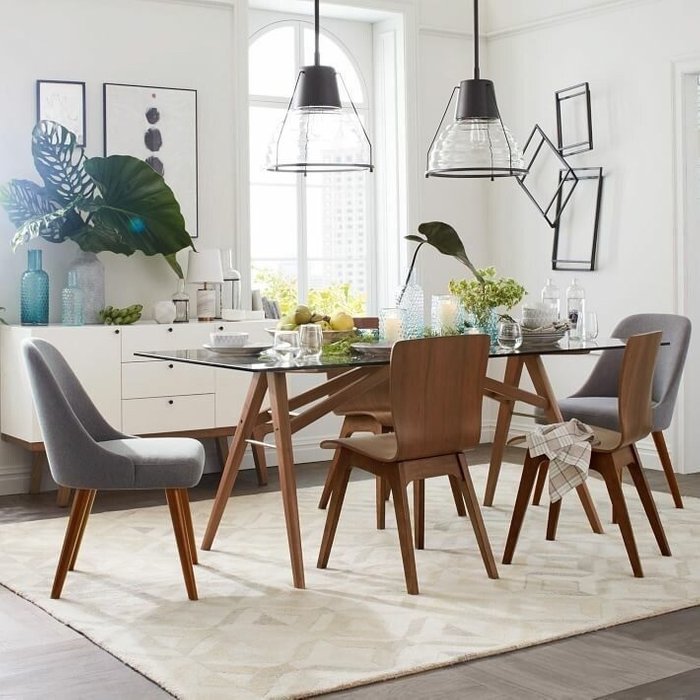 Стул Mid-Century бежевого цвета - купить Обеденные стулья по цене 24500.0