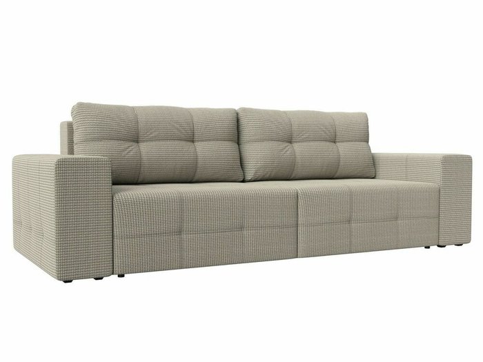 Прямой диван-кровать Перри серо-бежевого цвета