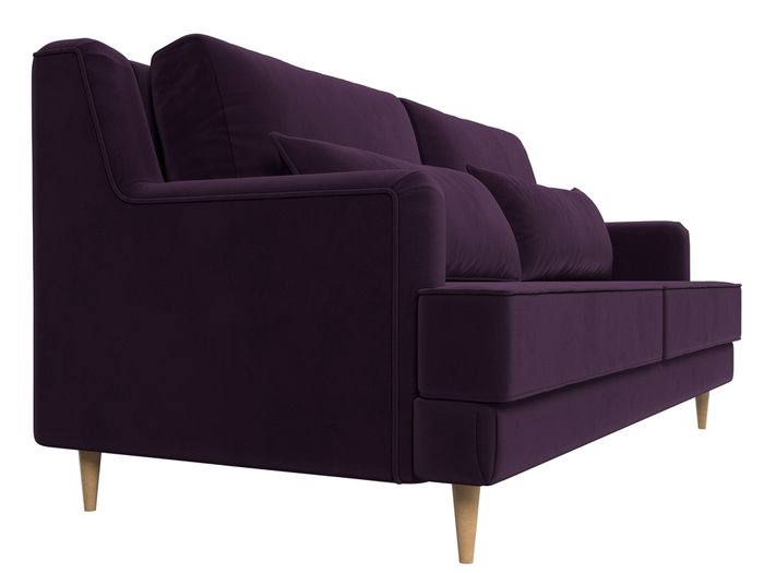 Прямой диван Джерси фиолетового цвета - лучшие Прямые диваны в INMYROOM