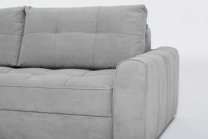 Угловой диван-кровать Soft II серого цвета (левый) - лучшие Угловые диваны в INMYROOM