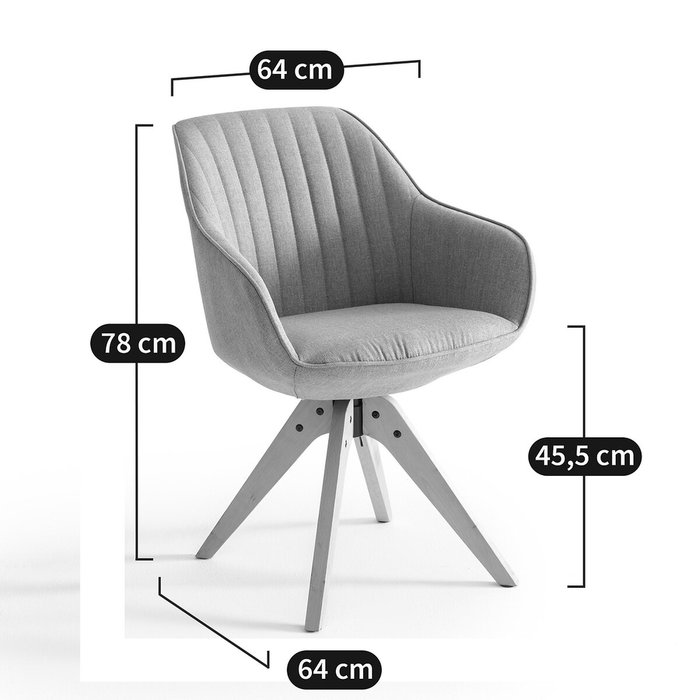Офисное кресло Jimi серого цвета - купить Офисные кресла по цене 22908.0