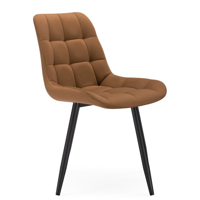 Стул вращающийся Челси коричневого цвета - лучшие Обеденные стулья в INMYROOM