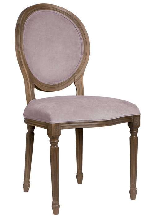 Стул с овальной спинкой Медальон бежево-розового цвета - купить Обеденные стулья по цене 29700.0