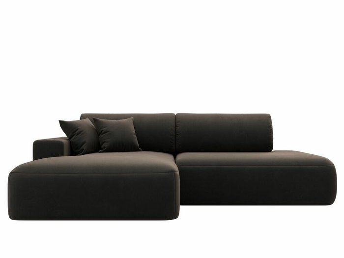 Угловой диван-кровать Лига 036 Модерн коричневого цвета левый угол - купить Угловые диваны по цене 87999.0
