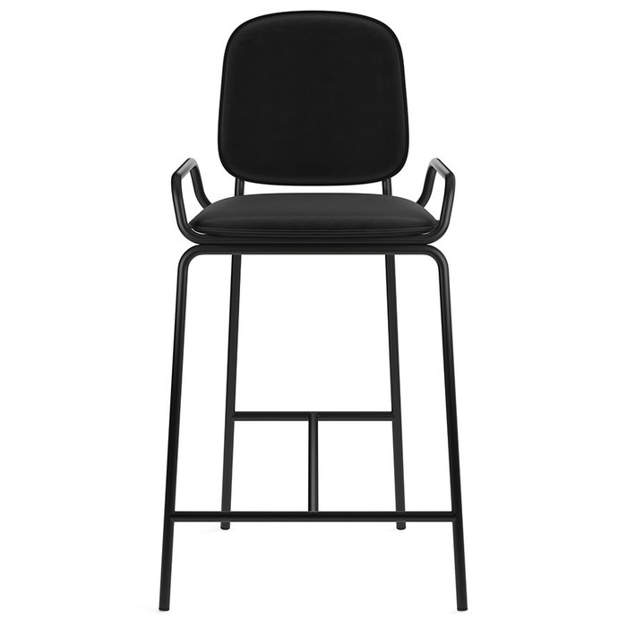 Стул полубарный Ror черного цвета - купить Барные стулья по цене 19900.0