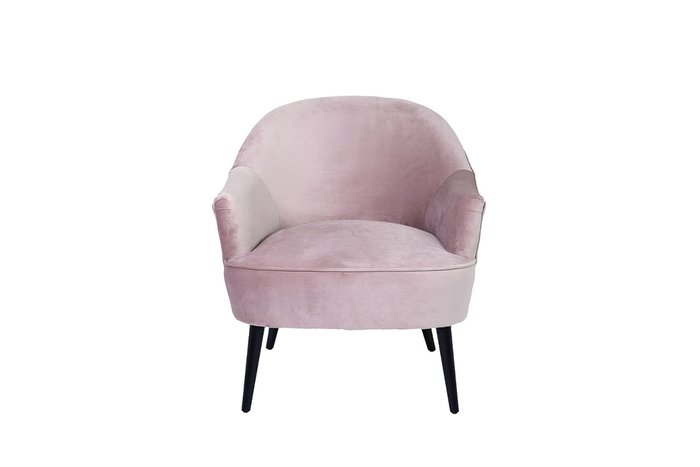 Кресло велюр пепельно-розового цвета - купить Интерьерные кресла по цене 29900.0