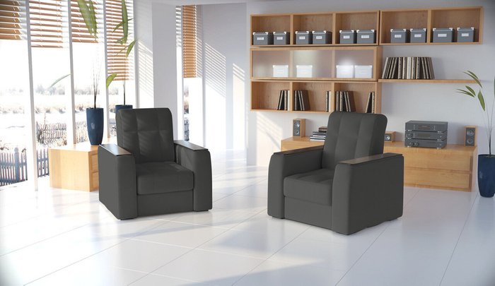 Кресло Регин темно-серого цвета - лучшие Интерьерные кресла в INMYROOM