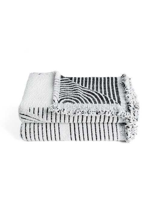 Покрывало Dmi softness vibes 180x230 бело-черного цвета