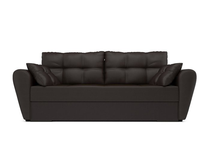 Диван-кровать Амстердам темно-коричневого цвета - купить Прямые диваны по цене 29190.0