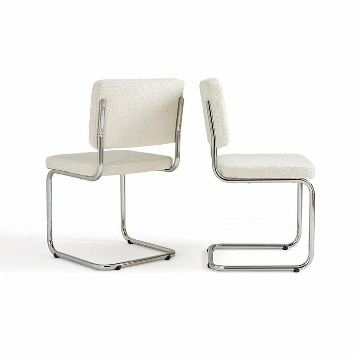 Комплект из двух стульев из малой пряжи Sarva светло-бежевого цвета - купить Обеденные стулья по цене 43158.0