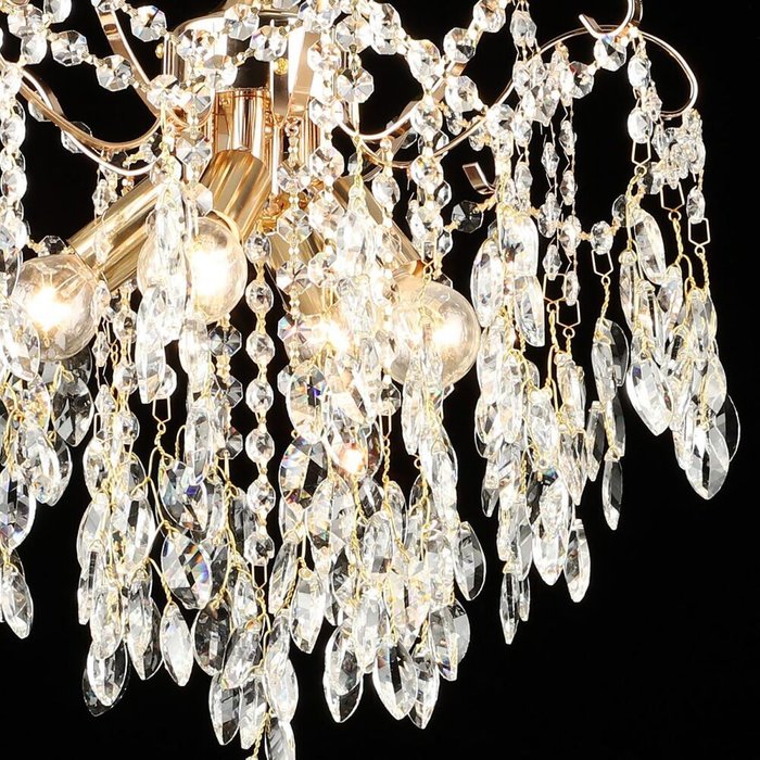 Хрустальная люстра 24720-0.4-04 FGD (хрусталь, цвет прозрачный) - купить Потолочные люстры по цене 8700