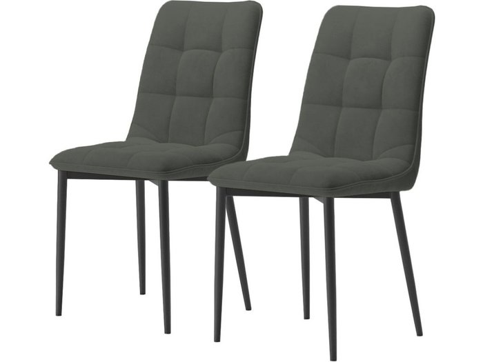 Комплект из двух стульев Дарлинг серого цвета - купить Обеденные стулья по цене 9510.0