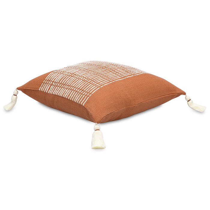 Подушка декоративная Geometry 45х45 терракотового цвета - лучшие Декоративные подушки в INMYROOM