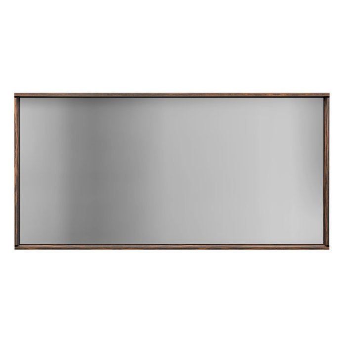 Настенное зеркало Benissa 59х119 в раме коричневого цвета
