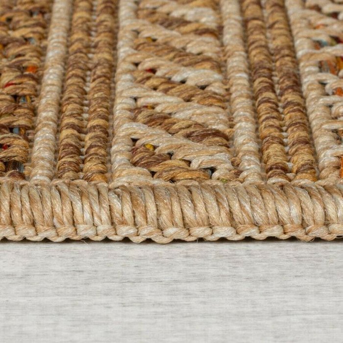 Farah Stripe Indoor Outdoor Teppich в цвете Juteoptik - лучшие Ковры в INMYROOM