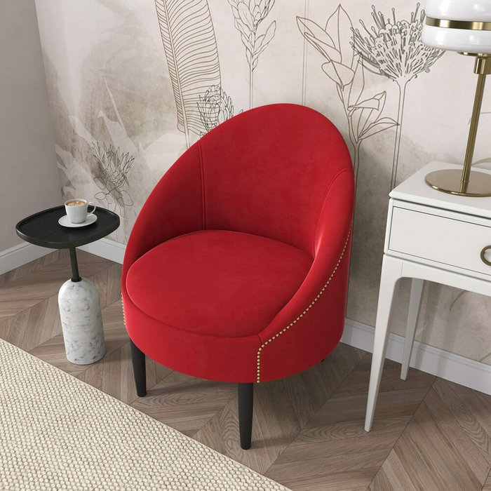 Кресло Мадрид красного цвета - купить Интерьерные кресла по цене 19990.0