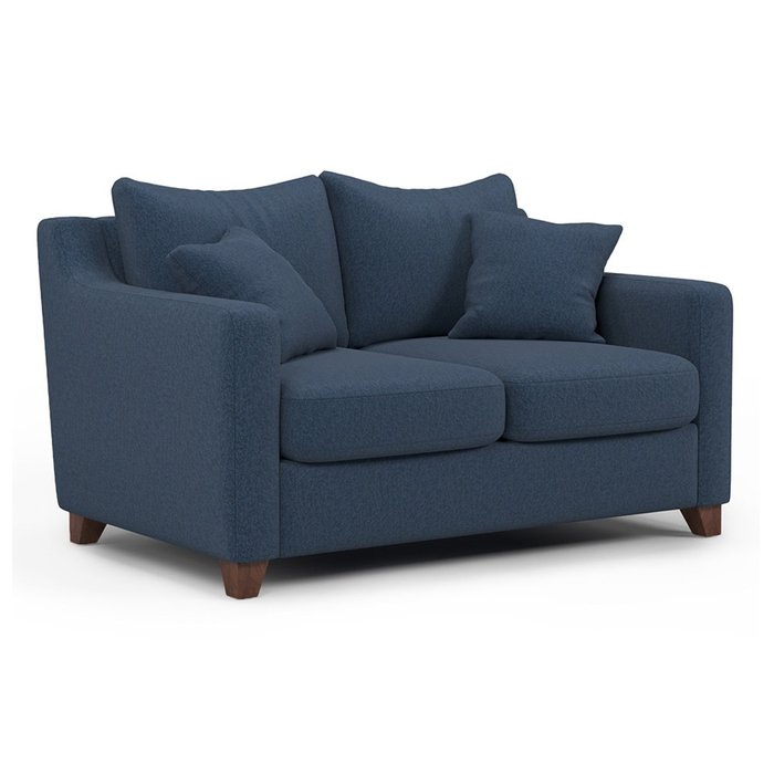 Двухместный диван Mendini MT синего цвета - купить Прямые диваны по цене 41700.0