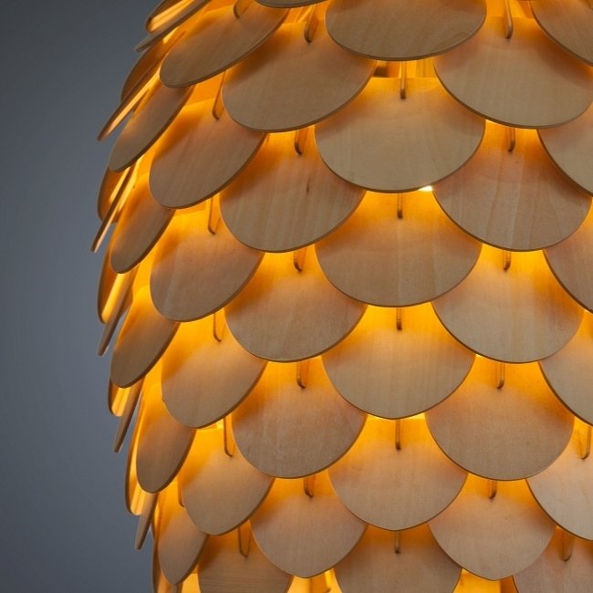 Подвесной светильник Fir Cone с плафоном коричневого цвета - лучшие Подвесные светильники в INMYROOM