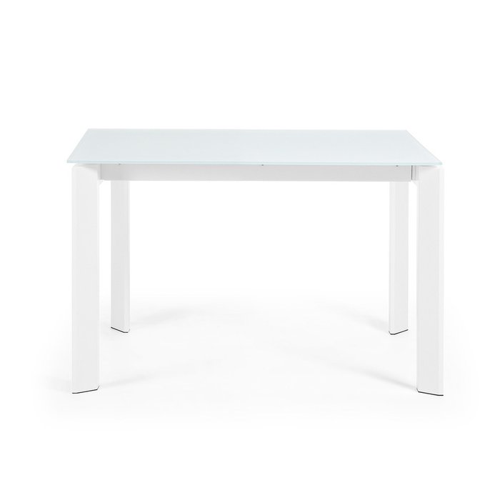 Раздвижной обеденный стол Atta 180 белого цвета - лучшие Обеденные столы в INMYROOM
