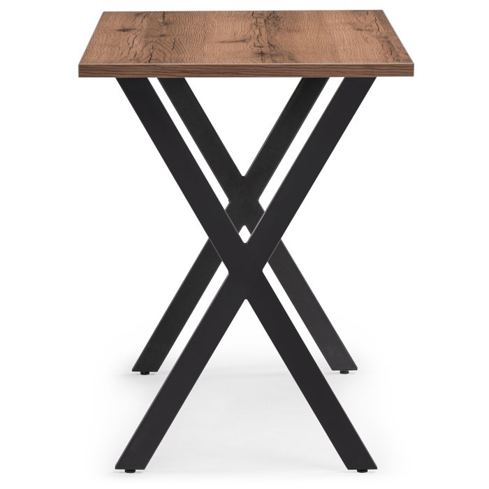 Обеденный стол Алеста Лофт темно-коричневого цвета - лучшие Обеденные столы в INMYROOM