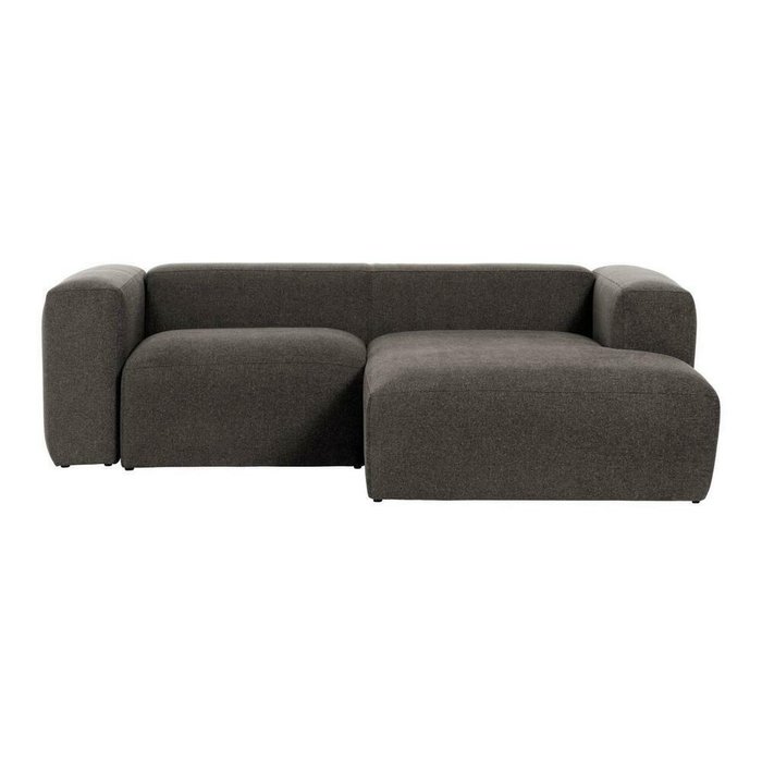 Угловой диван Grey Blok темно-серого цвета правый - купить Угловые диваны по цене 310990.0