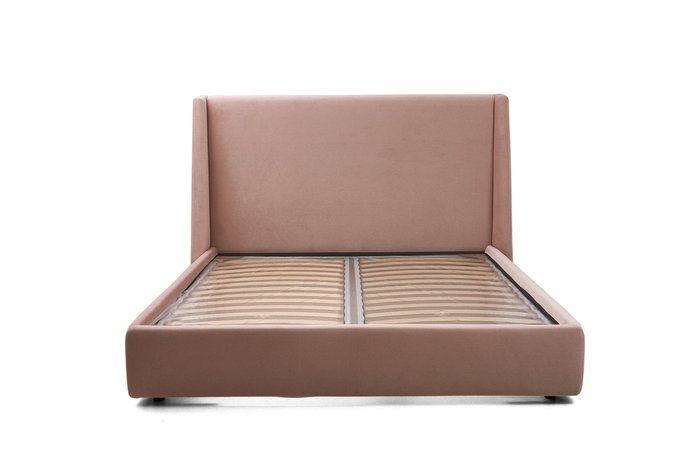 Кровать Эми розового цвета 160х200 с подъемным механизмом 