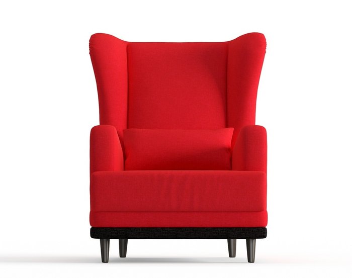 Кресло Грэмми в обивке из рогожки красного цвета - купить Интерьерные кресла по цене 10190.0