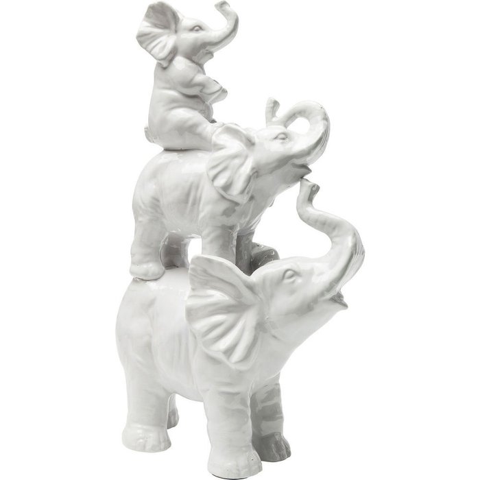 Статуэтка Circus Elephants белого цвета - купить Фигуры и статуэтки по цене 14110.0