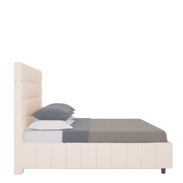 Кровать Shining Modern Велюр Светло-бежевый 160х200 - купить Кровати для спальни по цене 102000.0