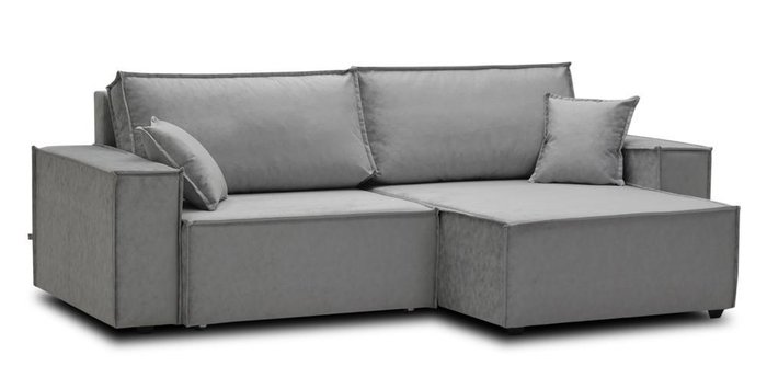 Угловой диван-кровать Фабио светло-серого цвета