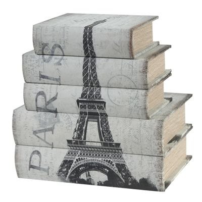 Шкатулки, муляж книг PARIS (5 шт)