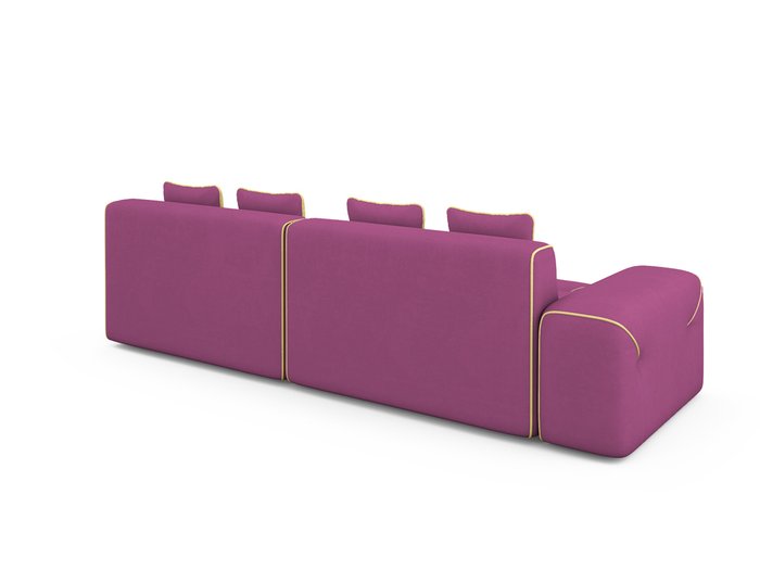 Угловой Диван-кровать Portu правый пурпурного цвета - лучшие Угловые диваны в INMYROOM