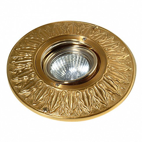 Встраиваемый светильник Antonio Ciulli из металла золотого цвета