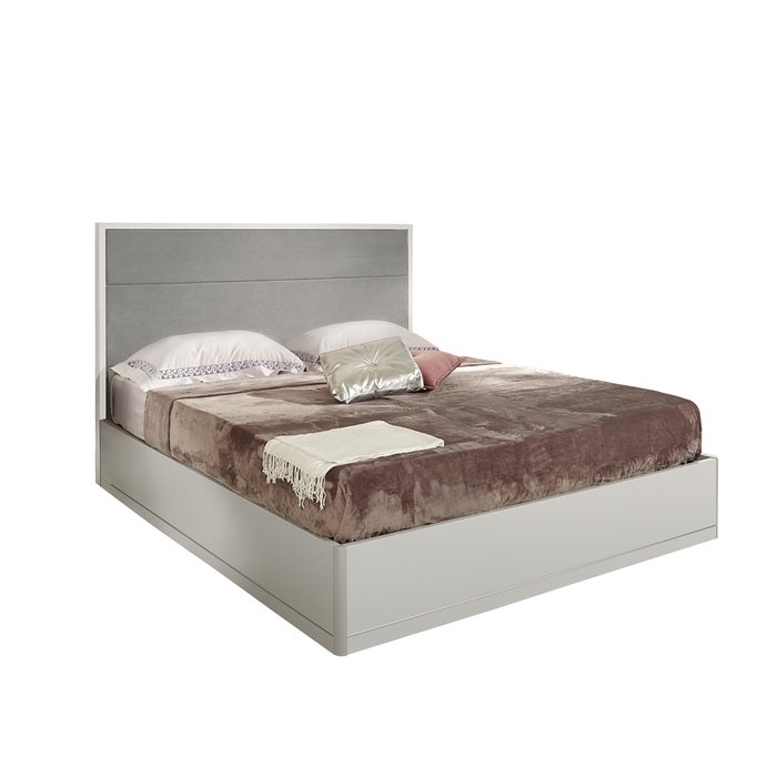 Кровать с подъемным механизмом Palmari 160х200 серого цвета