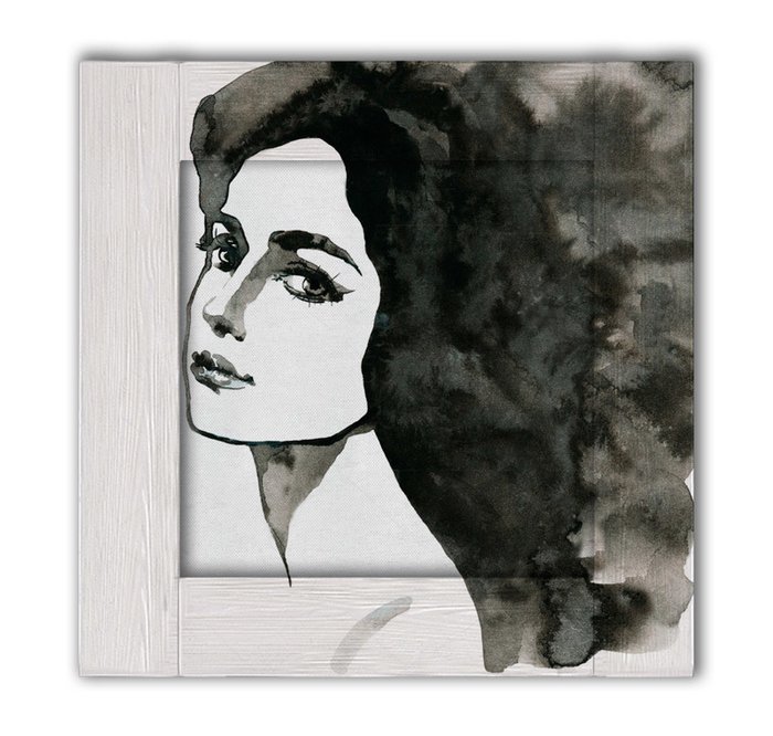Картина Мадлен с Арт рамой 70х70