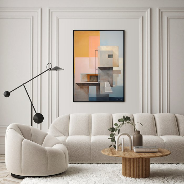 Репродукция картины Buildings, afternoon look, No 2, 2024г. - лучшие Картины в INMYROOM