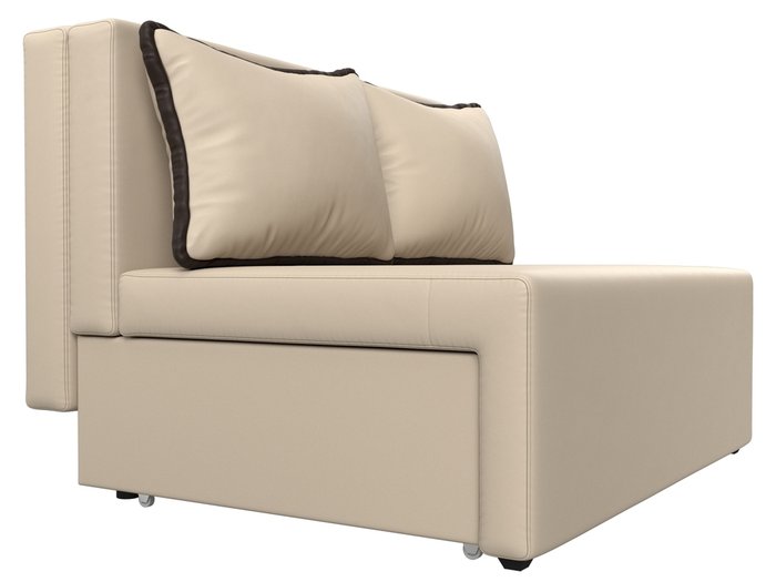 Диван-кровать Лагуна бежевого цвета (экокожа) - лучшие Прямые диваны в INMYROOM