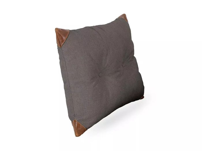 Подушка Chesterfield 60х60 серого цвета - купить Декоративные подушки по цене 5000.0