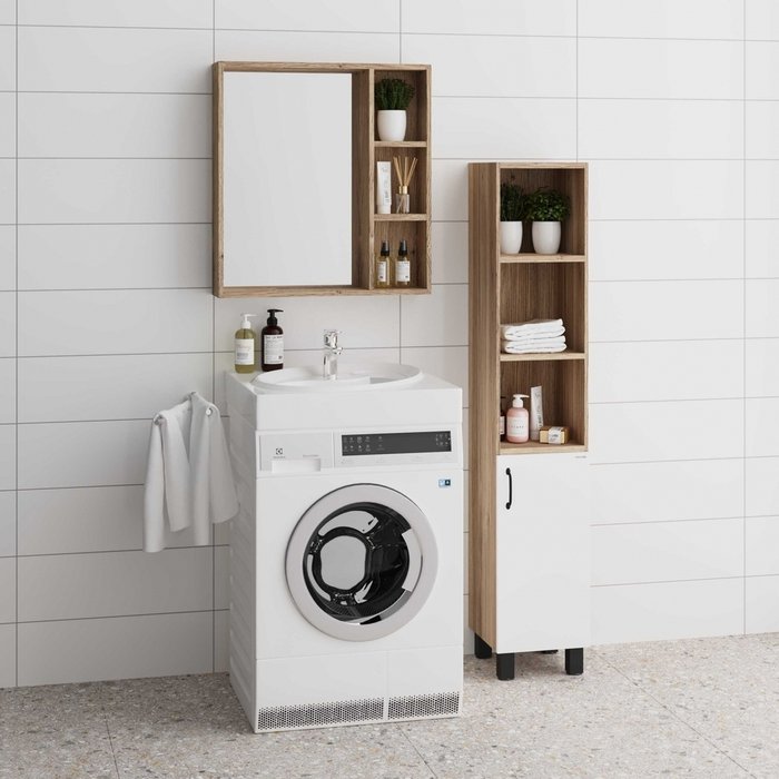 Раковина на стиральную машинку Grossman Alvaro прямоугольная 60х54 см  - лучшие Раковины для ванной комнаты в INMYROOM