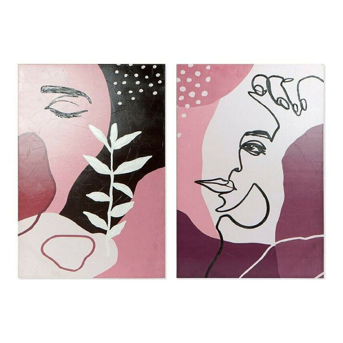 Картина Eye Абстракция 80 x 3 x 120 cm Скандинавский (2 штук)