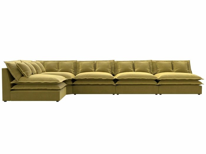 Угловой диван Лига 040 Лонг желтого цвета левый угол - купить Угловые диваны по цене 110999.0