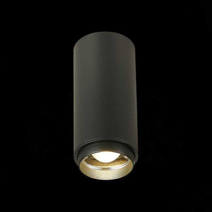 Светильник потолочный Zoom черного цвета - лучшие Накладные споты в INMYROOM