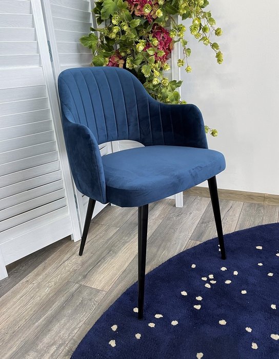 Стул Fantine темно-синего цвета - купить Обеденные стулья по цене 7950.0